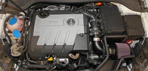 Volkswagen Jetta Performance Air Intake - K&N Engineering - Typhoon Short Ram - `13-`14